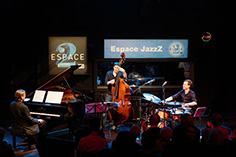 Jazz Live Trio, Koenig, Sommer, Wettstein (vlnr), RTS/Anne Bichsel, Lausanne Radiostudio